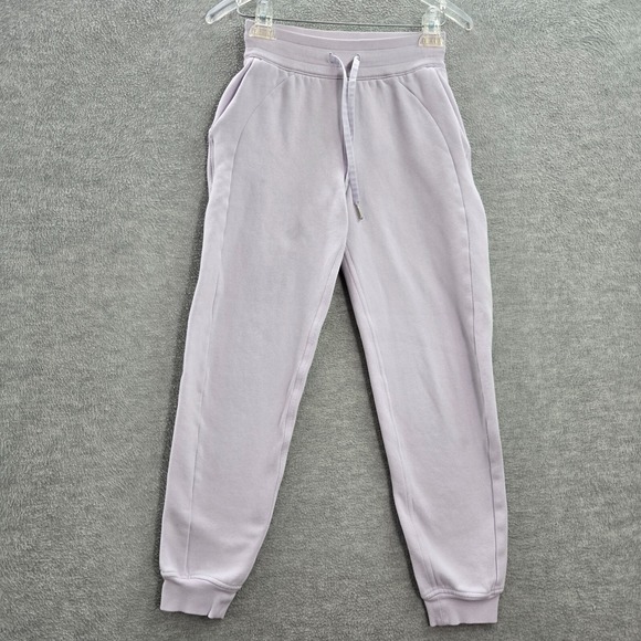 Lululemon Women Activewear Pants 2 Purple Scuba Jogger Drawstring 27 in Inseam - Picture 1 of 10